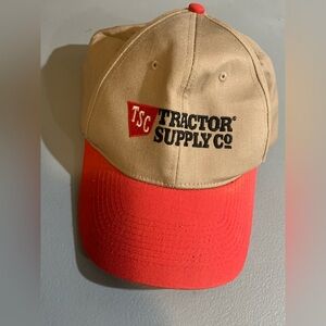 Tractor Supply Co. Tan and Red Cap